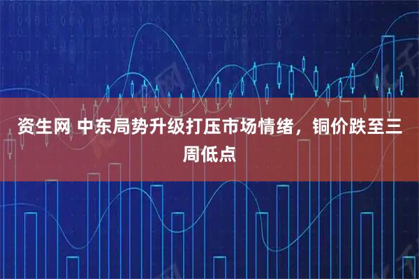 资生网 中东局势升级打压市场情绪，铜价跌至三周低点